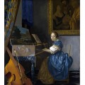 Млада жена на клавесин (1673-1675) РЕПРОДУКЦИИ НА КАРТИНИ